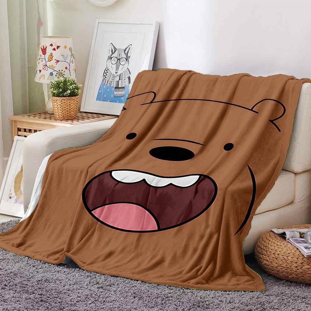 Bär Offener Mund Flanell Decke Super Weich Warm Gemütlich Decke Für Sofa Bett Büro Reise Ganzjahres Heimdeko Geschenk