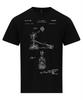 Drum Kick Patent Drummer Drum Pedal Percussion Blueprint T-Shirt
