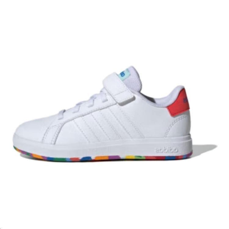 Adidas Neo Grand Court 2.0 Comfortable Low-Top Kids Sneakers Kids Sneakers White Red ID0737