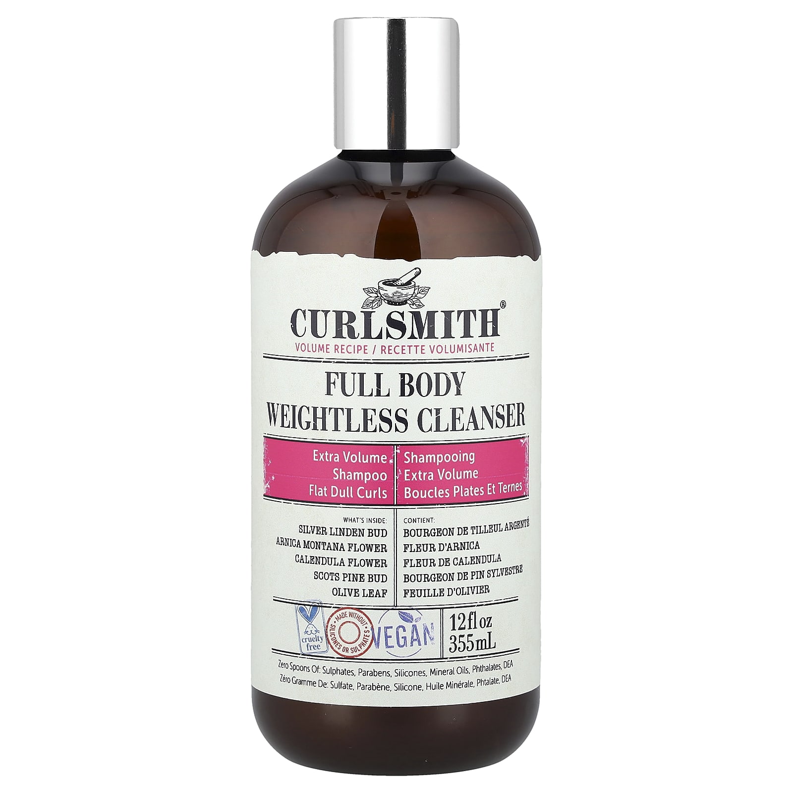 

Curlsmith, Full Body Weightless Cleanser, Flat and Dull Curls, 355 ml (12 fl oz)