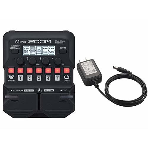 ZOOM G1 FOUR Guitar Multi-Effects Pedal (Includes Genuine AC Adapter)