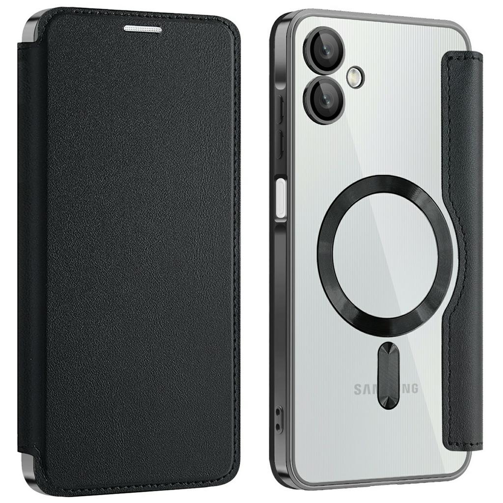 For Samsung Galaxy A06 4G Case Compatible with MagSafe RFID Blocking Card Holder Leather Phone Cover