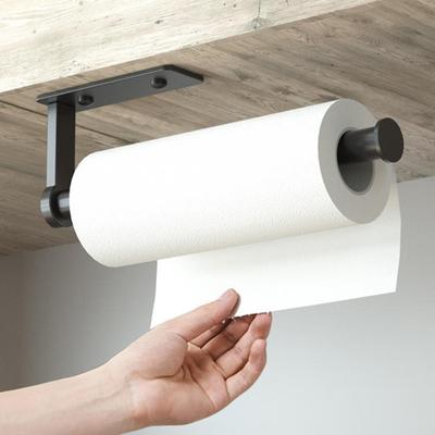 Home Accessory Paper Towel Holder Thickened Under Cabinet Paper Towel Organizer Self Adhesive Wall Mount Towel Holder Kitchen Bathroom Supplies