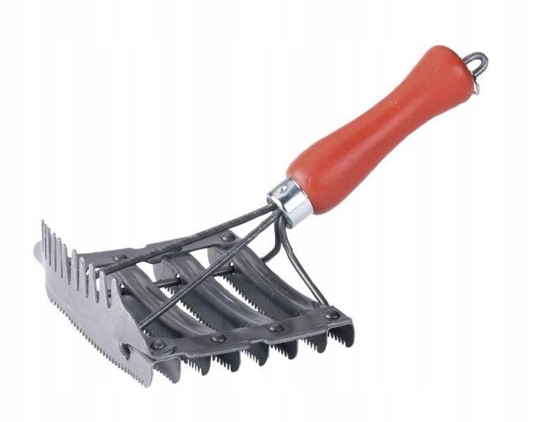 Metall-Striegel für Rinder Pferde, mit Zinken, 12 x 12,5 cm, KERBL