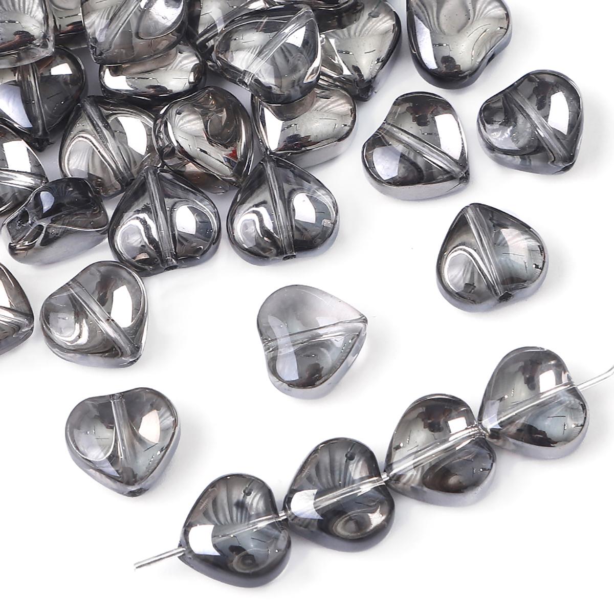 

20 шт./пакет, 10 мм, специальные блестящие цвета, хрустальное стекло, очаровательные бусины в форме сердца для ожерелья, браслета, серьг, DIY ювелирных изделий