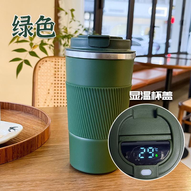 

Поставка термокружки из нержавеющей стали 304 с двойными стенками, кожаный чехол, кофейная кружка, креативная, портативная, бизнес-подарочная кружка 510ml