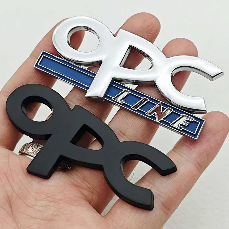 OPC Line Emblem Front Grille Badge Tail Stickers Logo For Opel Astra G H J K F Corsa D Zafira B Insignia Mokka Regal Accessories
