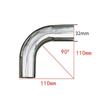 Stainless Steel 304 Elbow 90 Degree Pipe Exhaust Tube Bend Mandrel 19mm-51mm OD
