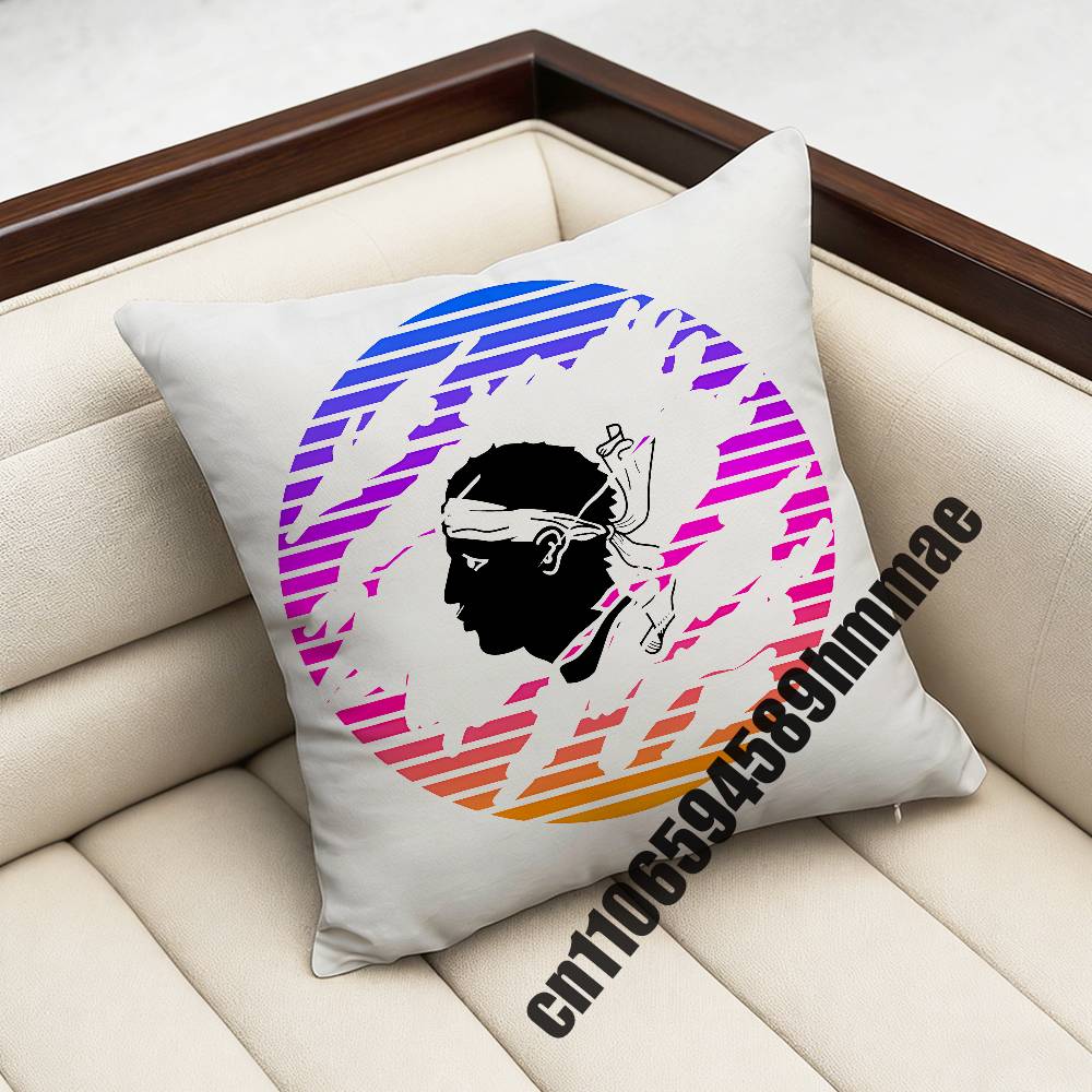 For Corsica Corse France Flag Throw Pillow Case Sham Xcm Xcm Square Home Pillowcase Cushion Cover