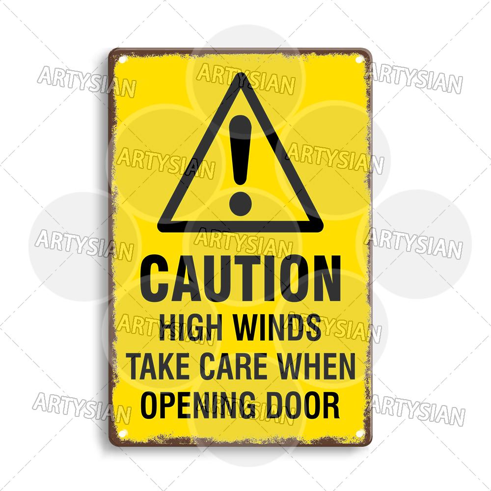 Workplace Warning Metal Sign PPE Plaque Restricted Area Safety Notice Workers Overhead Workplace Rules Construction Site Poster