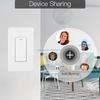 For Tuya 1 Gang US WiFi Smart Wall Switch Single Pole Push Button Light Switch Touch Panel Wireless Remote Control 240V No Screw