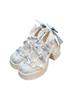 Strap Pumps for 5cm Lolita Princess Maid Size 34 [OMZIN] Women, Heel, Platform, Shoes, Sandals, Fashionable, Cute, Style, Shoes, Blue,