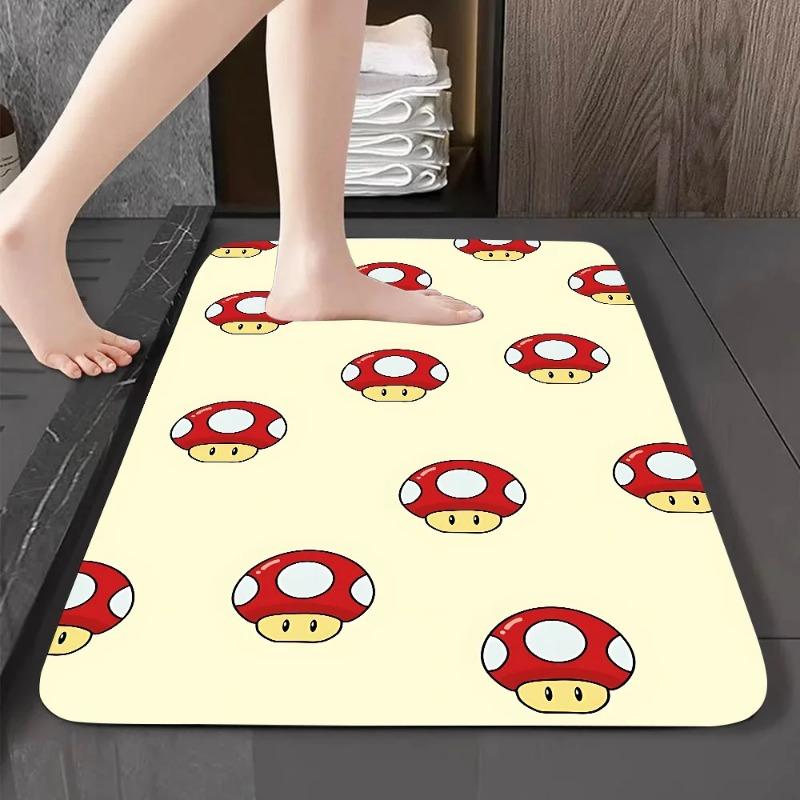 Disney Cartoon M-Mario-Bros Floor Mat Graphic Printed Flannel Doormats For Bathroom Kitchen Entrance Carpet Home Decor