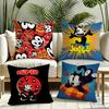 FFelix The Cat Exquisite Cushion Cover Silky Short Plush Invisible Zipper Dustproof Sofa Pillow Case for Home Decor