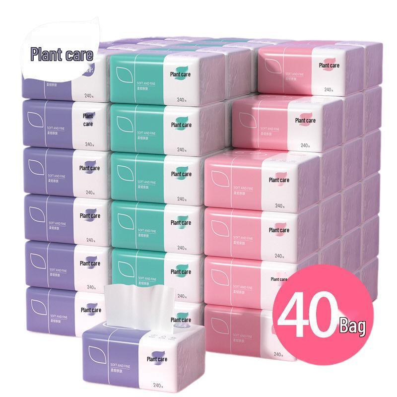 40-Pack Family Bundle: Wood Tissue Paper, Toilet Paper, Towels, Napkins, Facial Tissues