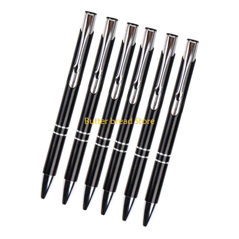 W89C Retractable Ballpoint Pen Office Metal Signing Pen Guest Sign In Pen 1.0MM Tip