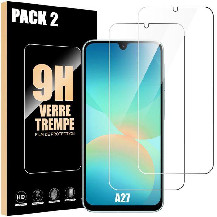 2 Verre Trempé pour Samsung Galaxy A27 5G - Protection Anti-Rayures 9H Résistant Transparent