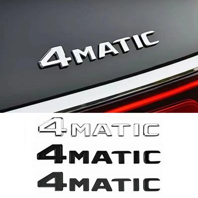 Automobile 4MATIC Styling Tail ABS Letter Badge 3D Sticker Is Suitable for Trunk External Accessories 4matic Logo