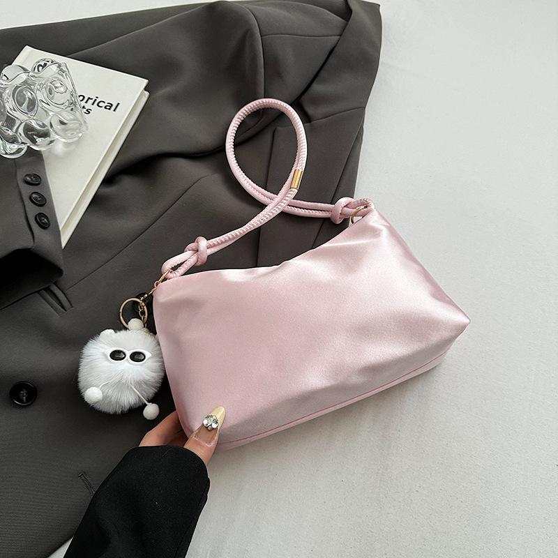 Temperament glossy satin armpit bag women's spring and summer new style fashion casual shoulder bag