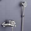 304 Stainless Steel Wall-Mounted Shower Faucet with Mixer Set