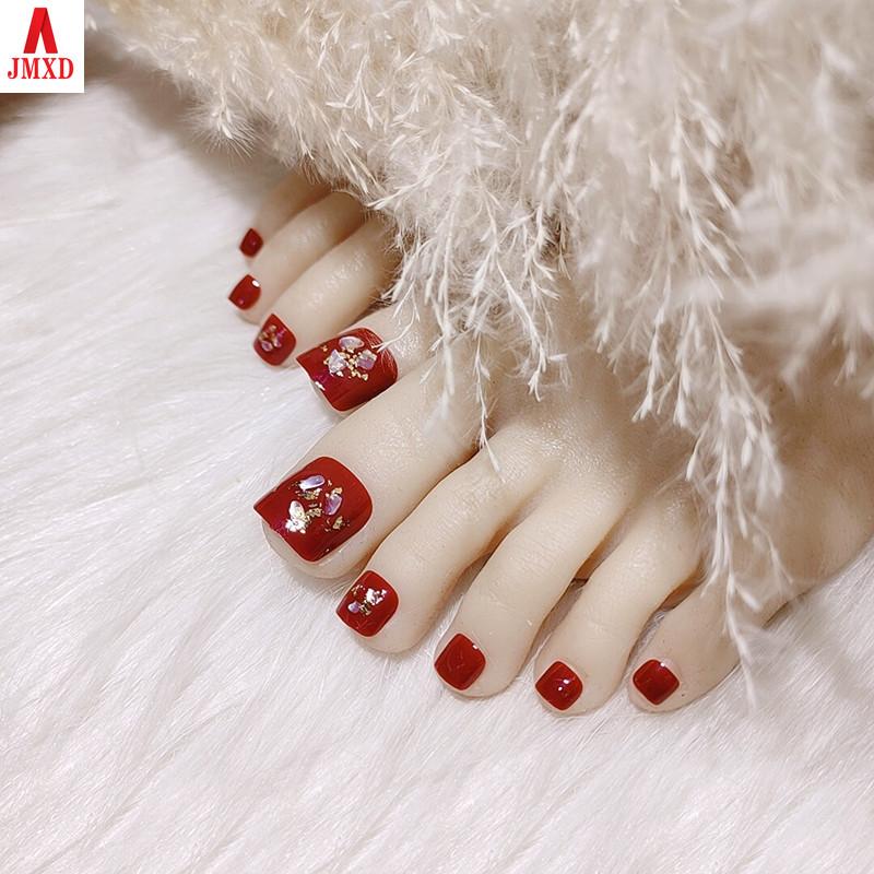 

JMXD-Y49- Red Shell Online Celebrity Fashion Toenail Patch Продукты для ногтей белые, их можно носить ежедневно летом.