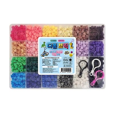 Deform blok 8mm set 3120p + 39 tasarım kitabı + 3 anahtarlık, karışık renkler Kore popüler oyuncakları