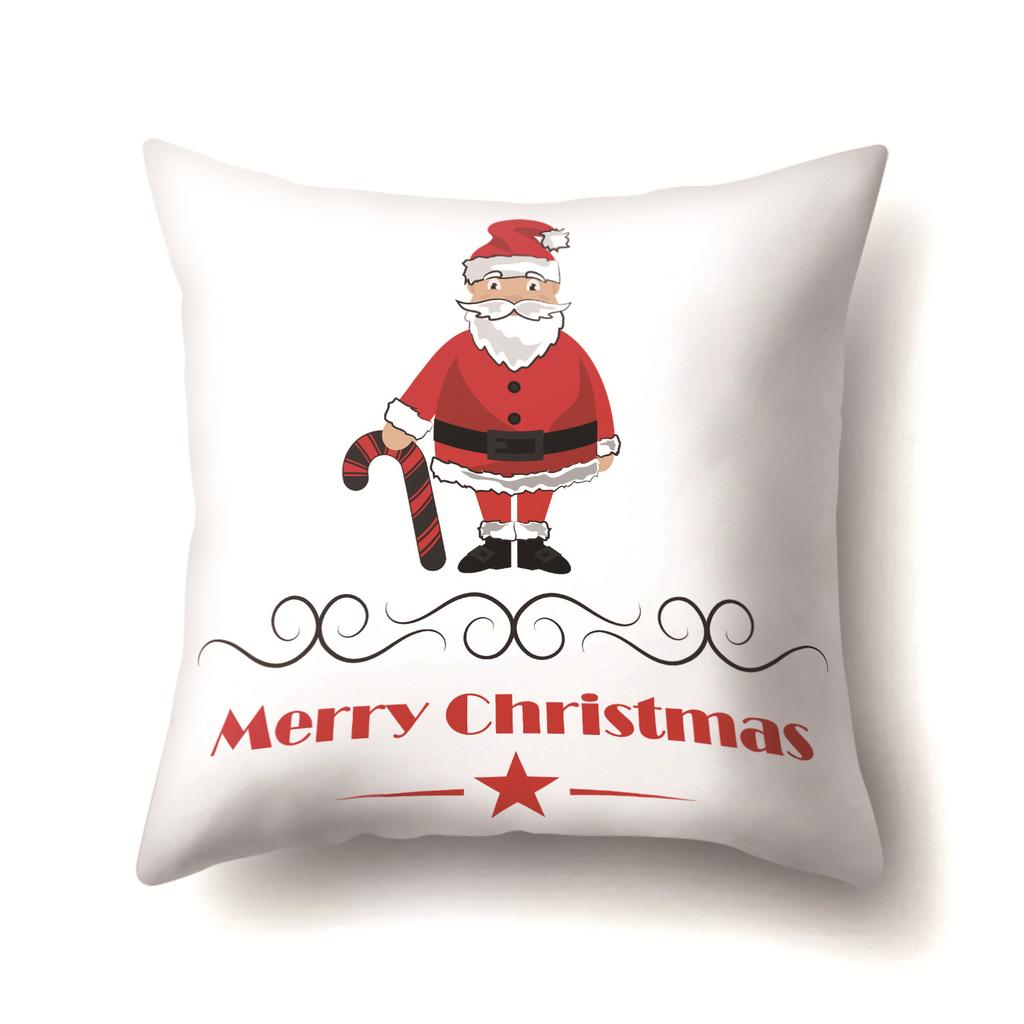 European and American Christmas Santa Claus Christmas Tree Creative Polyester Pillow Case Fashion Home Pillow Case