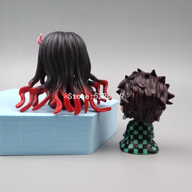 Lookup Demon Slayer Anime Figure Kimetsu No Yaiba Kamado Nezuko Kamado Tanjirou Action Figure Model Doll Toys 6cm