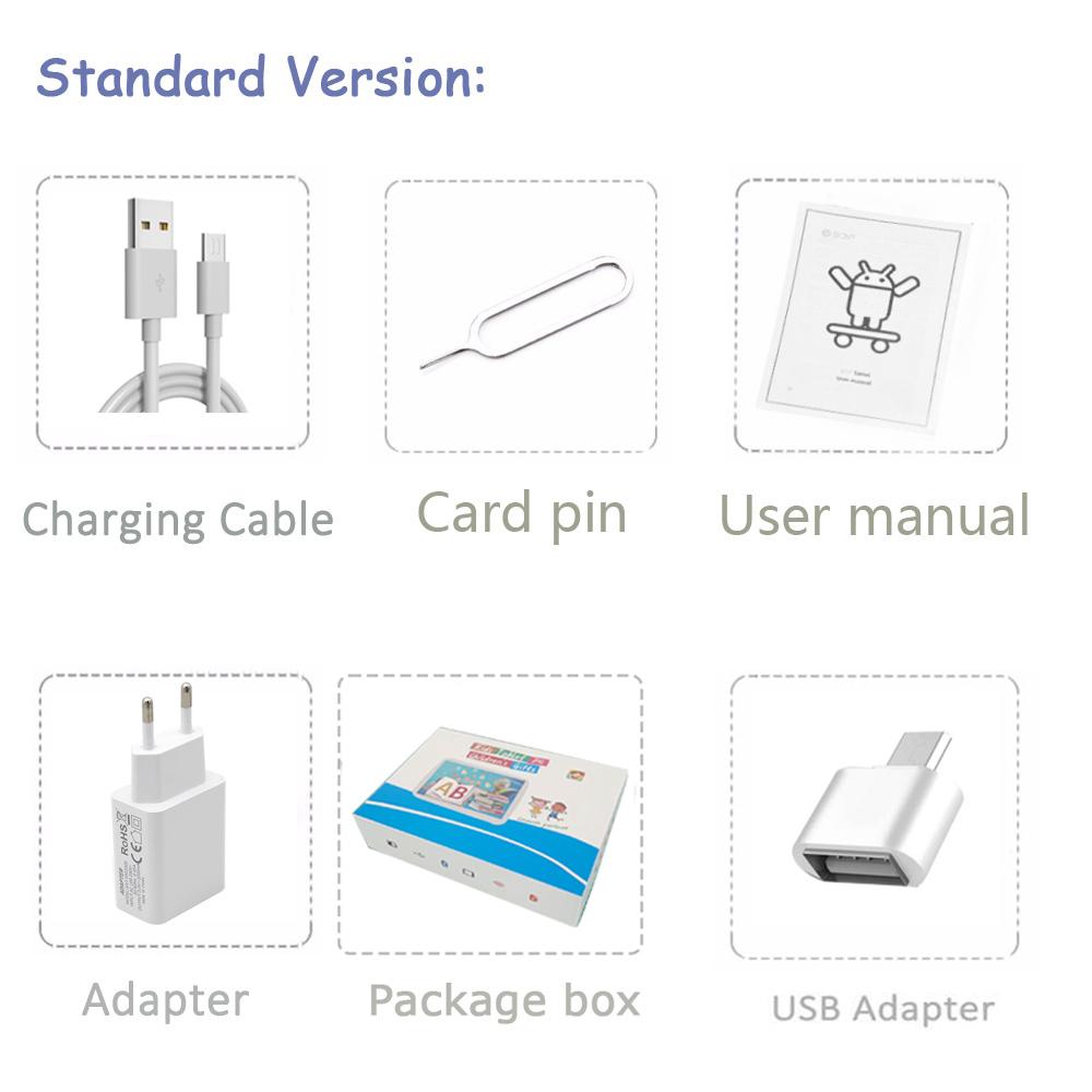 BDF Tableta KeDou WiFi 5G de 7 pulgadas para niños, tableta Android 9.0, 32 GB, bonito diseño, regalo de entretenimiento y aprendizaje para niños