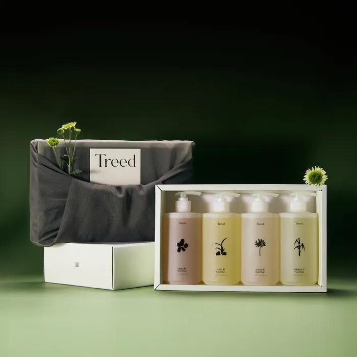 

Hand/Body Wash Gift Set of 4 Warm lilac blanket