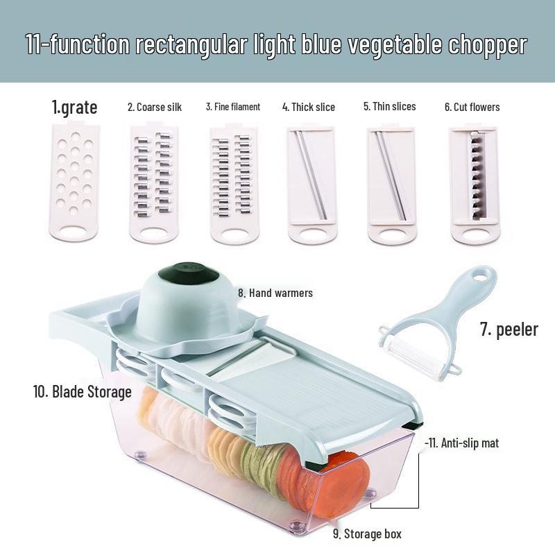 Многофункциональная ручная овощерезка и фрукторезка, шинковка, слайсер, терка и овощечистка