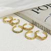 Medieval Retro Niche Bamboo Joint Open Ring Enamel Dripping Oil Landscape Adjustable Ancient High-End Accessories Women
