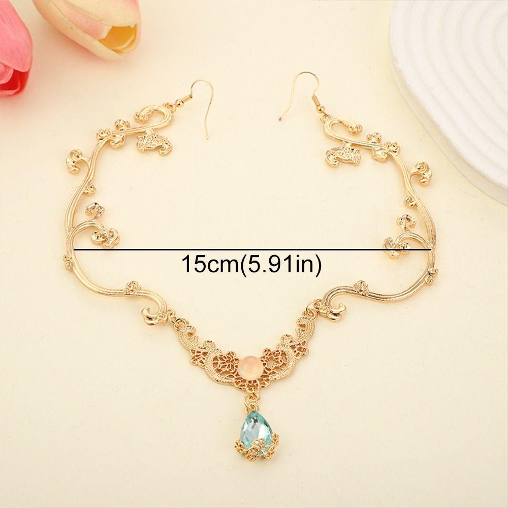 Luxury Crystal Rhinestone Hairband Forehead Fairy Starry Shiny Head Chain Performance Show Bride Wedding Hanfu Headdress