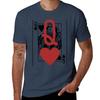 Queen Of Hearts Bold Red Heart Overlay Tshirt Uv Sun Protection Tee Shirt