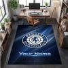 Crystal Velvet Rug Rangers FC Print Custom Name Text Floor Mat Home Decor