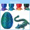 Interactive Gem Dragon 3d Printed Egg Set Lucky 13 Articulated Doll Toy