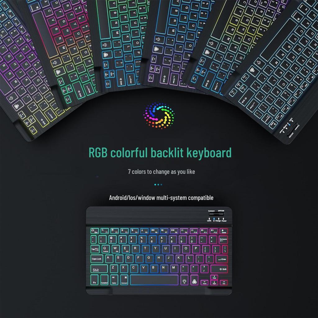 Luminous Bluetooth Keyboard & Mouse Set for Mobile Phones & Tablets