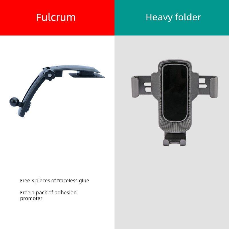 Car-Mounted Bracket with Gravity Support, Fixed Navigation Stand, Adhesive Air Vent Clip, Front Windshield Mount, Optional Multifunctional