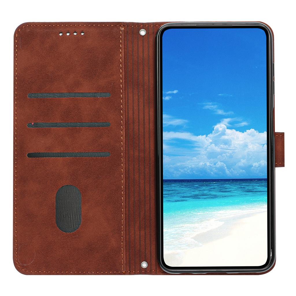 For Motorola Moto G66y 5G/Motorola Moto G66j 5G/Motorola Moto G56 5G Stand Case PU Leather Phone Cover Imprinted Heart Pattern