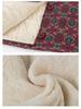Floral Velvet-Lined Winter Coat for Middle-Aged and Elderly Women
