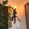 Industrial Style Monkey Lamp: Creative Hemp Rope Pendant for Restaurant, Kids' Room, or Store Display