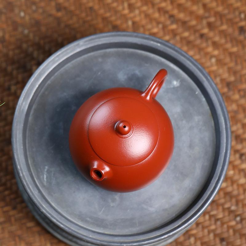 Red Clay Pufferfish Little Xishi Teapot 180ml - Kung Fu Tea Set with Gift Engraving.