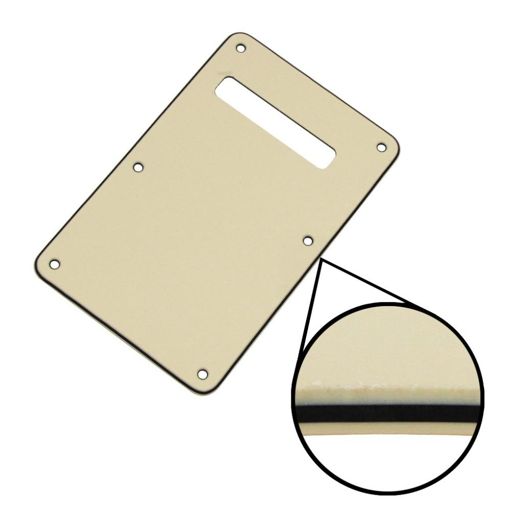 FLEOR 1pc ST Guitar Pickguard Tremolo Cavity Cover Guitar Back Plate Backplate with Screws for FD ST