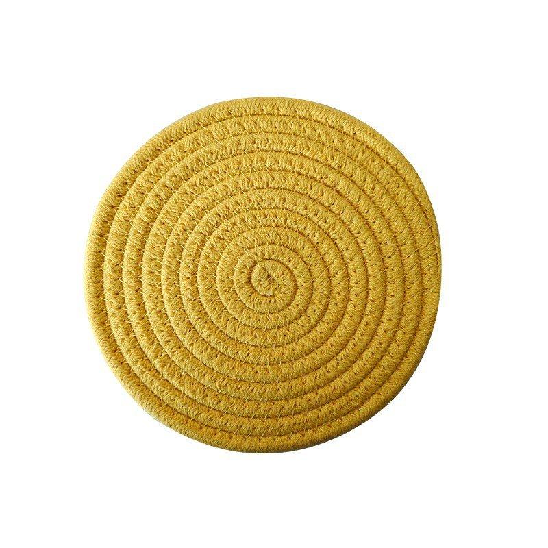 Minimalist Cotton Woven Coasters Coffee Table Decor Bohemian Cute Cup Coasters Heat-resistant Cup Coasters for Coffee Tea