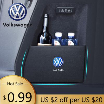 Pro VOLKSWAGEN VW Flanelová boční organizér do kufru auta Přepážka Dělicí deska pro Volkswagen Passat Touareg Jetta VS5