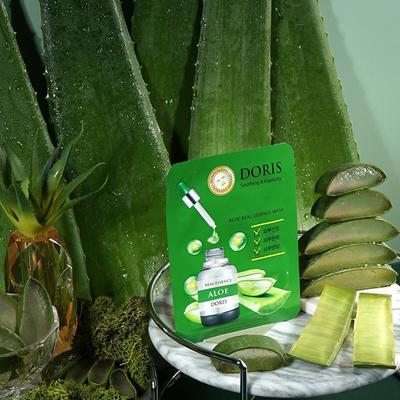 CTQBFJDO Feuchtigkeitsspendende Haut Langanhaltende Elastizität Aloe Masken-Packung 10er-Packung