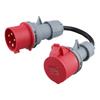 5-Pin Rot 32A Stecker auf 16A Buchse CEE-Adapter Gen E-Auto Ladekabel Verlängerungskabel Stecker 400V Steckdose