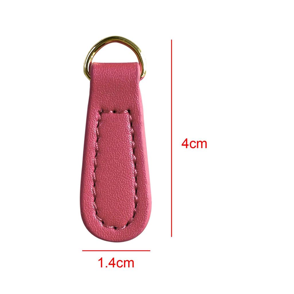 2 Pieces Zipper Pulls PU Leather Replacement Zipper Parts Zip Puller Tag for Luggage Handbags Suitcase Jacket Accessories