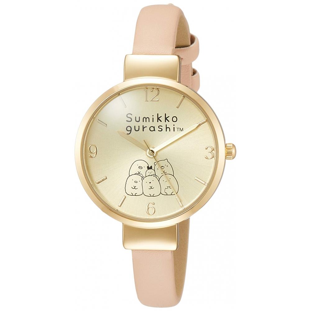 

Часы ALIAS Sumikko Gurashi Analog с водонепроницаемым кожаным ремешком WW20100SXSG женские бежевые