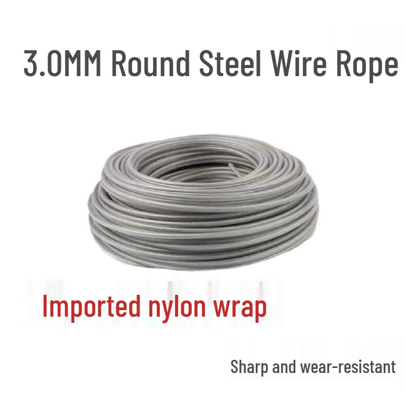 Durable Steel Wire Twisted Tooth Weeding Rope - Wear-Resistant for Grass Cutting.